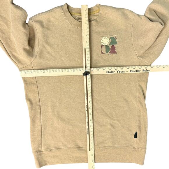 Patagonia Brown Organic Pullover Spirited Seasons Uprisal Crew Sweatshirt size S - Picture 5 of 10